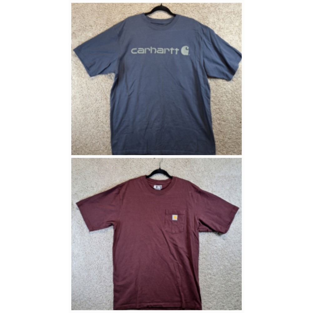 Carhartt T-Shirt Mens L Tall Pocket Graphic Loose Fit Cotton Workwear Streetwear